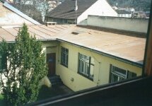 pohled na zadn trakt budovy